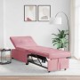 Sofá cama Rosa 194 x 67 x 82 cm Terciopelo en Sofás | Comprar online en Foru.es
