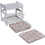 Banco de almacenamiento con zapatero y cesta madera paulownia de vidaXL, Bancos para recibidores y almacenamiento - Ref: Foro...