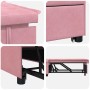 Sofá cama Rosa 194 x 67 x 82 cm Terciopelo en Sofás | Comprar online en Foru.es