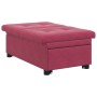 Sofá cama Rojo vino 194 x 67 x 82 cm Terciopelo en Sofás | Comprar online en Foru.es