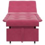 Sofá cama Rojo vino 194 x 67 x 82 cm Terciopelo en Sofás | Comprar online en Foru.es