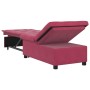Sofá cama Rojo vino 194 x 67 x 82 cm Terciopelo en Sofás | Comprar online en Foru.es