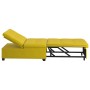 Sofá cama Amarillo 194 x 67 x 82 cm Terciopelo en Sofás | Comprar online en Foru.es