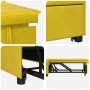 Sofá cama Amarillo 194 x 67 x 82 cm Terciopelo en Sofás | Comprar online en Foru.es
