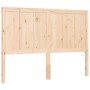 Estructura de cama de matrimonio con cabecero madera maciza de vidaXL, Camas y somieres - Ref: Foro24-3192591, Precio: 123,99...