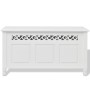 Banco de almacenamiento estilo barroco MDF blanco de vidaXL, Bancos para recibidores y almacenamiento - Ref: Foro24-242646, P...