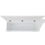 Banco de almacenamiento estilo barroco MDF blanco de vidaXL, Bancos para recibidores y almacenamiento - Ref: Foro24-242646, P...