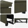 Sofá cama Verde militar 194 x 67 x 82 cm Tela Huahua en Sofás | Comprar online en Foru.es