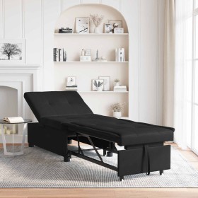 Sofá cama Negro 194 x 67 x 82 cm Microfibra en Sofás | Comprar online en Foru.es