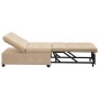 Sofá cama Crema 194 x 67 x 82 cm Microfibra en Sofás | Comprar online en Foru.es