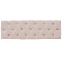 Banco de madera maciza y lino blanco crema 110x38x48 cm de vidaXL, Bancos para recibidores y almacenamiento - Ref: Foro24-245...