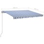 Toldo manual retráctil con LED azul y blanco 300x250 cm en Toldos | Comprar online en Foru.es