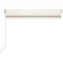 Toldo manual retráctil con LED crema 300x250 cm en Toldos | Comprar online en Foru.es