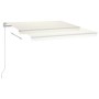 Toldo manual retráctil con LED crema 300x250 cm en Toldos | Comprar online en Foru.es