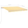 Toldo manual retráctil con LED amarillo y blanco 300x250 cm en Toldos | Comprar online en Foru.es