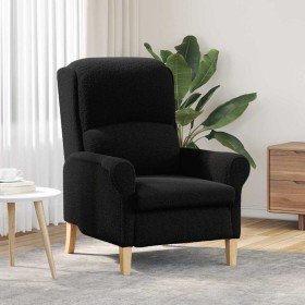 sillón Negro 76 x 94 x 102 cm Tela Sharpa en Sillones | Comprar online en Foru.es