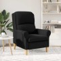 sillón Negro 76 x 94 x 102 cm Tela Sharpa en Sillones | Comprar online en Foru.es