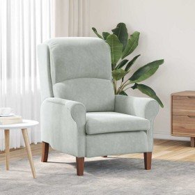 sillón Gris claro 76 x 94 x 102 cm Terciopelo en Sillones | Comprar online en Foru.es