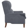 sillón Gris oscuro 76 x 94 x 102 cm Terciopelo en Sillones | Comprar online en Foru.es
