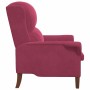 sillón Rojo vino tinto 76 x 94 x 102 cm Terciopelo en Sillones | Comprar online en Foru.es