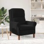 sillón Negro 76 x 94 x 102 cm Terciopelo en Sillones | Comprar online en Foru.es
