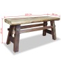 Banco de madera maciza reciclada 100x28x43 cm de vidaXL, Bancos para recibidores y almacenamiento - Ref: Foro24-244497, Preci...