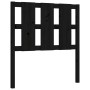 Estructura de cama con cabecero madera maciza negro 100x200 cm de vidaXL, Camas y somieres - Ref: Foro24-3192225, Precio: 138...