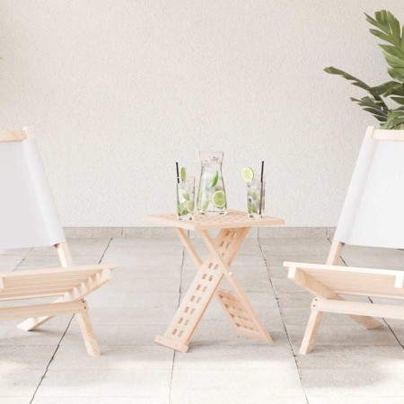 Mesa de Café Marrón 33 x 33 x 40,5 cm Madera de Nogal Sólido en Mesas de centro | Comprar online en Foru.es