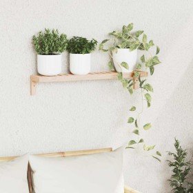 Estante Colgante de Pared Natural 62 x 10 x 12,5 cm en Estanterías | Comprar online en Foru.es