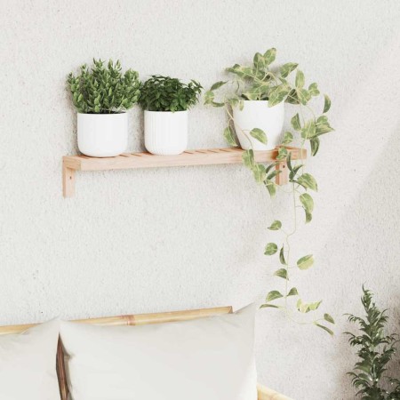 Estante Colgante de Pared Natural 62 x 10 x 12,5 cm en Estanterías | Comprar online en Foru.es
