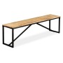 Banco de madera maciza de mango 160x35x45 cm de vidaXL, Bancos para recibidores y almacenamiento - Ref: Foro24-244904, Precio...