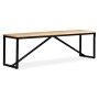 Banco de madera maciza de mango 160x35x45 cm de vidaXL, Bancos para recibidores y almacenamiento - Ref: Foro24-244904, Precio...