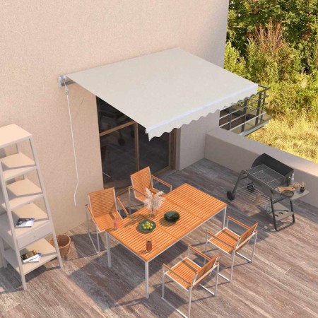 Toldo retráctil automático crema 300x250 cm en Toldos | Comprar online en Foru.es
