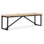 Banco de madera maciza de mango 160x35x45 cm de vidaXL, Bancos para recibidores y almacenamiento - Ref: Foro24-244904, Precio...