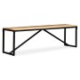 Banco de madera maciza de mango 160x35x45 cm de vidaXL, Bancos para recibidores y almacenamiento - Ref: Foro24-244904, Precio...