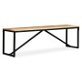 Banco de madera maciza de mango 160x35x45 cm de vidaXL, Bancos para recibidores y almacenamiento - Ref: Foro24-244904, Precio...