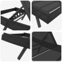 Tumbona Negro 197 x 70 x 82 cm ratán sintético en Tumbonas | Comprar online en Foru.es