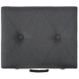 Taburete de almacenamiento 40 cm gris oscuro de tela de vidaXL, Bancos para recibidores y almacenamiento - Ref: Foro24-247520...