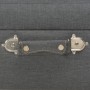 Taburete de almacenamiento 40 cm gris oscuro de tela de vidaXL, Bancos para recibidores y almacenamiento - Ref: Foro24-247520...
