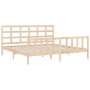 Estructura de cama con cabecero madera maciza 200x200 cm de vidaXL, Camas y somieres - Ref: Foro24-3192121, Precio: 142,82 €,...