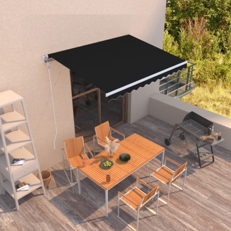 Toldo retráctil automático gris antracita 300x250 cm en Toldos | Comprar online en Foru.es