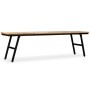 Banco de teca reciclada y acero 160x35x45 cm de vidaXL, Bancos para recibidores y almacenamiento - Ref: Foro24-245412, Precio...