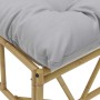 Banco de jardín Gris claro 110 x 75 x 71 cm Acero en Sillas de jardín | Comprar online en Foru.es