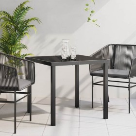 Mesa de Jardín Negro 80 x 80 x 73 cm Metal en Mesas de jardín | Comprar online en Foru.es