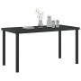 Mesa de Jardín Negro 140 x 80 x 73 cm Metal en Mesas de jardín | Comprar online en Foru.es