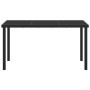 Mesa de Jardín Negro 140 x 80 x 73 cm Metal en Mesas de jardín | Comprar online en Foru.es
