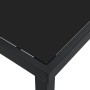 Mesa de Jardín Negro 140 x 80 x 73 cm Metal en Mesas de jardín | Comprar online en Foru.es