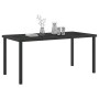 Mesa de Jardín Negro 160 x 80 x 73 cm Metal en Mesas de jardín | Comprar online en Foru.es