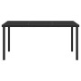 Mesa de Jardín Negro 160 x 80 x 73 cm Metal en Mesas de jardín | Comprar online en Foru.es