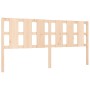 Estructura de cama con cabecero madera maciza 200x200 cm de vidaXL, Camas y somieres - Ref: Foro24-3192251, Precio: 156,40 €,...